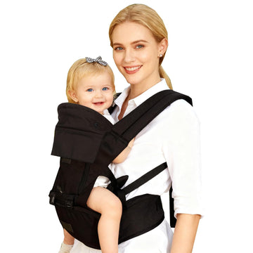 Carrier with Hip Seat in-1 Newborn to Toddler, Black