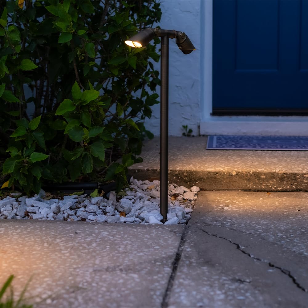 Twinnovator Cast Brass 12V Adjustable Path Light (Bronze)