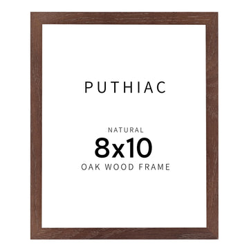 Walnut Wood Picture Frame, 8x10 inches, 1 Pack, Natural Solid Wooden Frame for Wall Art Photo and Prints