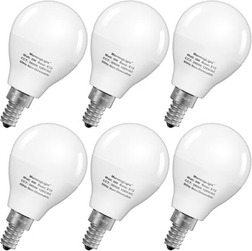 A15 LED Bulb 60Watt Equivalent, 3000K Soft White, E12, Non-Dimmable, 6 Pack