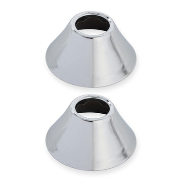 1/2 Inch IPS Chrome Plated Bell Flange, 2 Pack