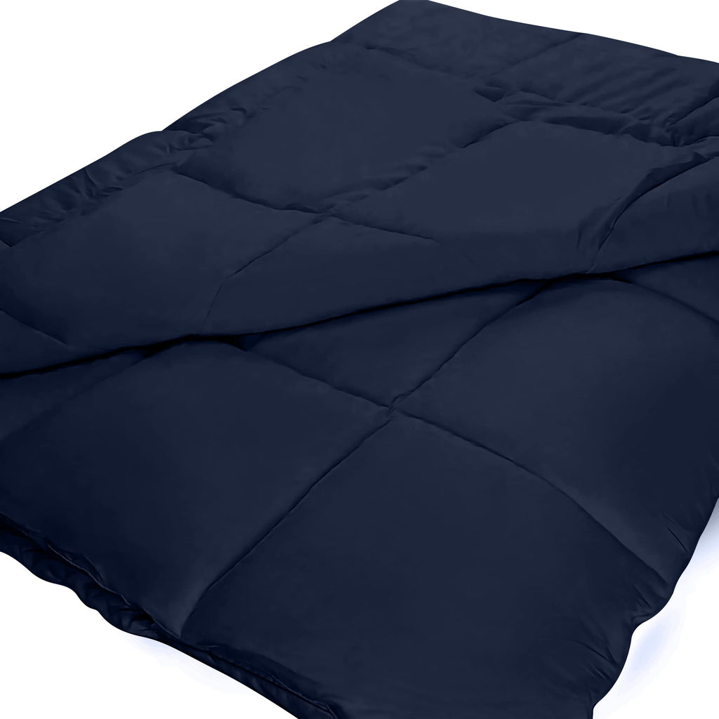 Comforters King UK Size, All Season Duvet Insert, Down Alternative Box Stitched Bed Comforter with Corner Tabs