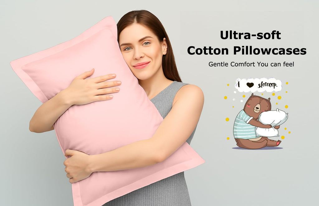 Set of 2 Oxford Pillowcases - 56x79cm Extra Large Pillow Cases - 100% Egyptian Cotton - 600 Thread Count - Extra