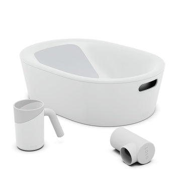 Bathtime Starter Kit, 3 Pieces, Baby Bathtub, Rinse Cup & Spout Cover