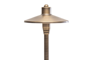 G2 12V Brass Path Light (24" Tall) & 3W 2700K G4 LED Bulb