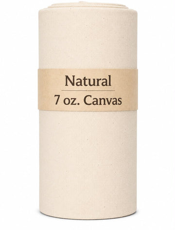 Designz 60" Wide Cotton Duck Canvas Fabric - 7oz Durable 100% Cotton (Natural, 10 Yards)