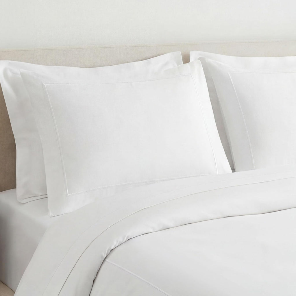 1200 Thread Count Egyptian Cotton Duvet Cover Set, Marrow Stitch Embroidery, Sateen Weave Cotton Bedding, Button