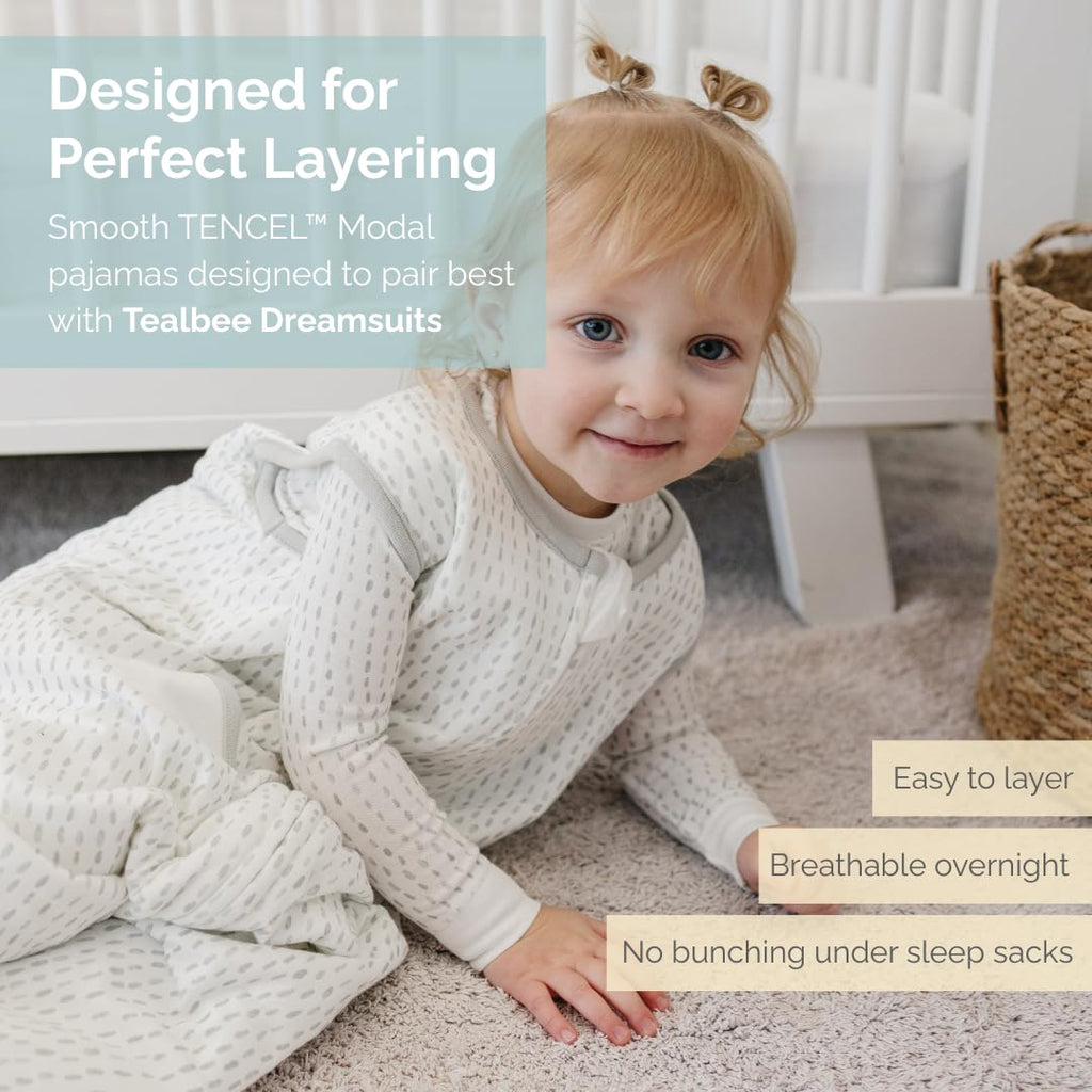 Toddler Pajamas, Modal 2 Piece Long Sleeve, Boys Girls