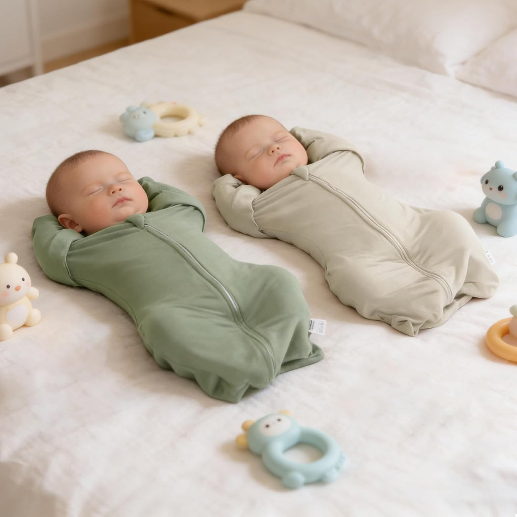 Swaddle Baby Sleep Sack With Arms Up, 2 Pack Baby Swaddle,0.5 TOG