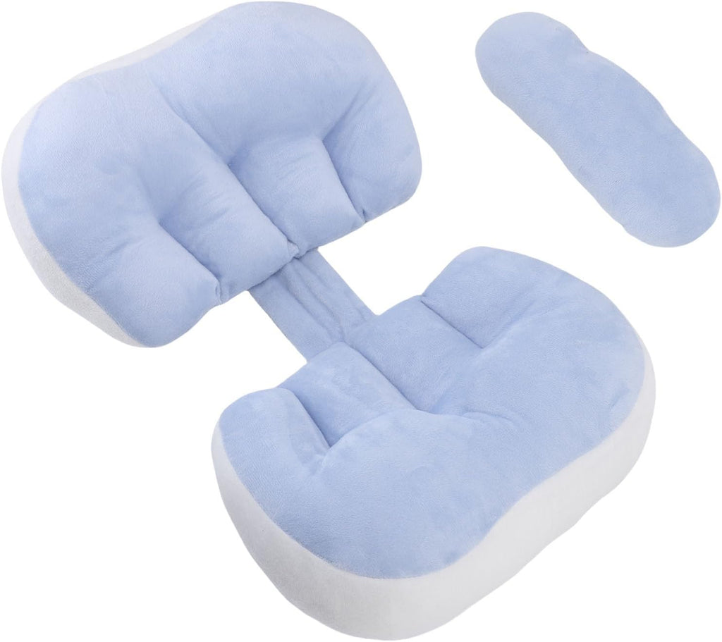 U Shaped Pregnancy Pillow for Side Sleepers - Full Body Maternity Pillow with Back Support - 100% Cotton Soft Machine