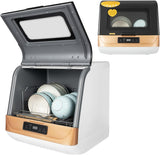 Countertop Dishwasher, 110V 800W Portable Compact Dishwasher with 3 Washing Programs