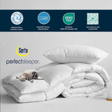 Goose Feather Down Fiber Cotton Comforter Queen - 100% Cotton Duvet Insert