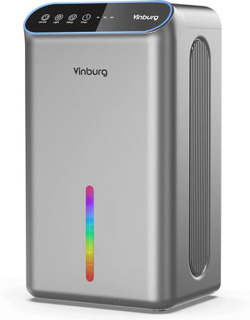 Dehumidifier for Basement (85 OZ, 800 sq ft) Quiet Dehumidifiers for Home, Auto Shut-Off, Sleep Mode, 3 Gear Timer(8H