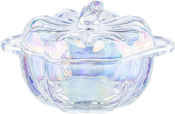 Crystal Glass Candy Jar with Lid,Glass Apothecary Jar Wedding Candy Buffet Jar Food Snack Bowl,Decorative Bowl Decor - Set of 100
