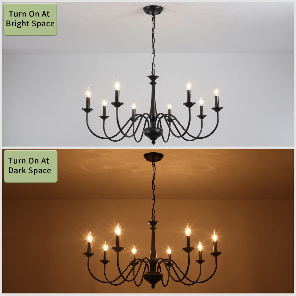 Farmhouse Chandeliers Light Fixture Black Chandelier