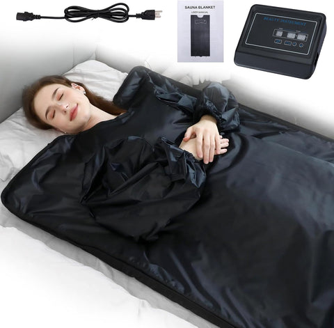 Lcoco&Dream Sauna Blanket, Dual-Sided Temperature Control, Relieves Fatigue, Enhances Skin Elasticity