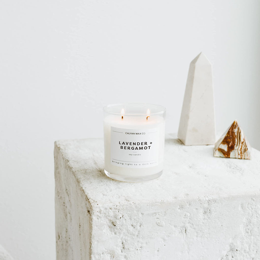 Lavender & Bergamot 2 Wick Scented Candle - 37 Hour Burn