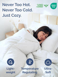 King, White Alternative Down Comforter - Warm, Lightweight & Breathable Hotel Quality Bedding Set for Men, Women