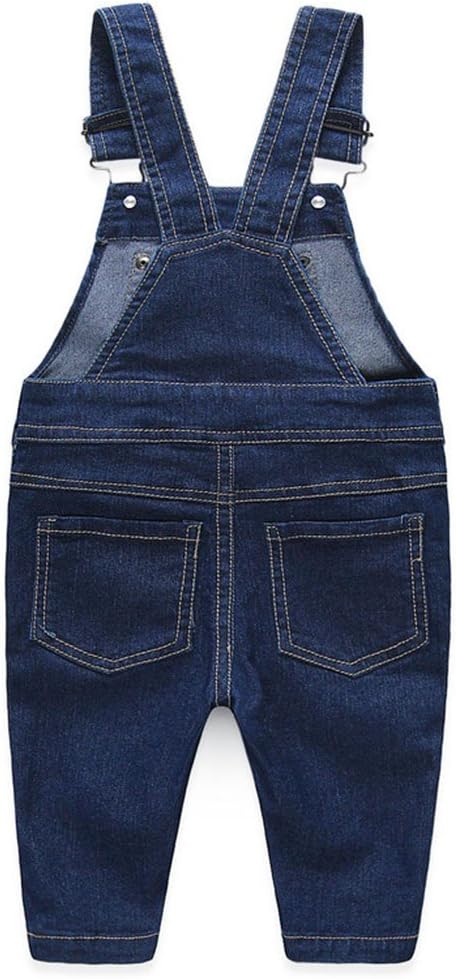 Cute Baby Boys Clothes Toddler Jumpsuit Rompers Jean Overalls Set with Stripe T-Shirt