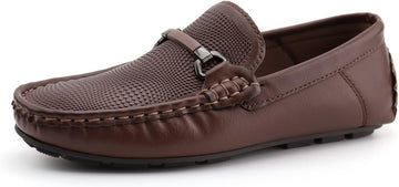 Kids Penny Loafer Casual Slip-On Moccasin Flats Boys Dress Shoes