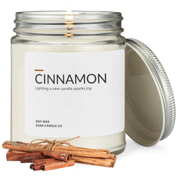 Cinnamon Candle - Soy Wax Scented Candles - Soy Candles Scented - Long Burning Premium - Hand-Poured (7oz.)
