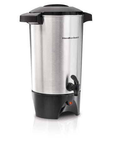 Beach 45 Cup Coffee Urn and Hot Beverage Dispenser, Silver