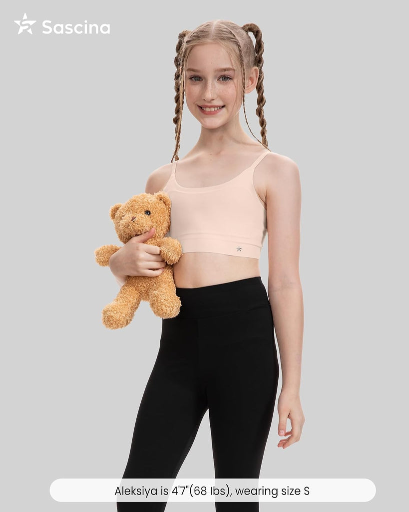 Seamless Training Bras for Girls Soft with Double-Layer Lined