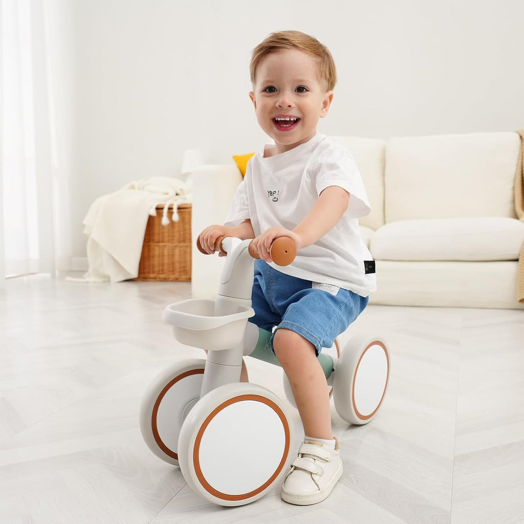 Kid's Balance Bikes for 1 Year Old Boys and Girls, 12-36 Months Toddler Ride-on with Adjustable Seat and a Front