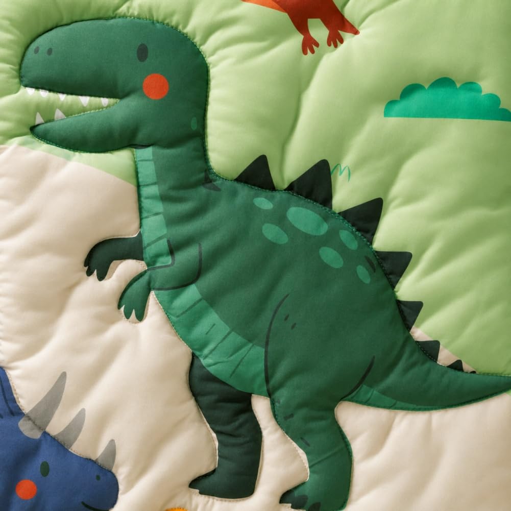 Baby Crib Bedding Set Dinosaur Neutral Nursery Comforter Bed Sets for Boys