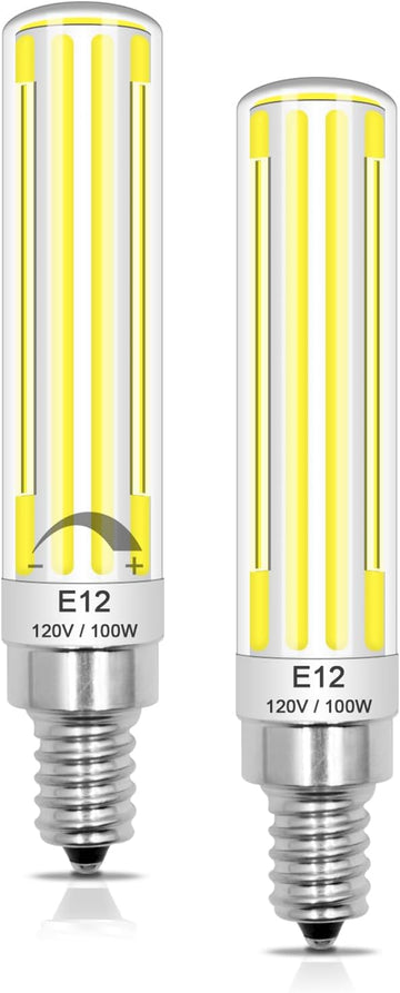 Dimmable E12 C7 LED Candelabra Light Bulb 10W Equivalent 100W Daylight