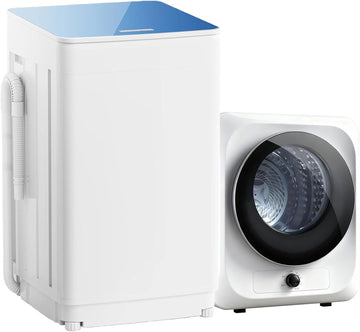 Portable Washer and Dryer Combo Set, 18 lbs Fully Automatic Washing Machine, 1.5CuFt Portable Dryers, Compact Washer