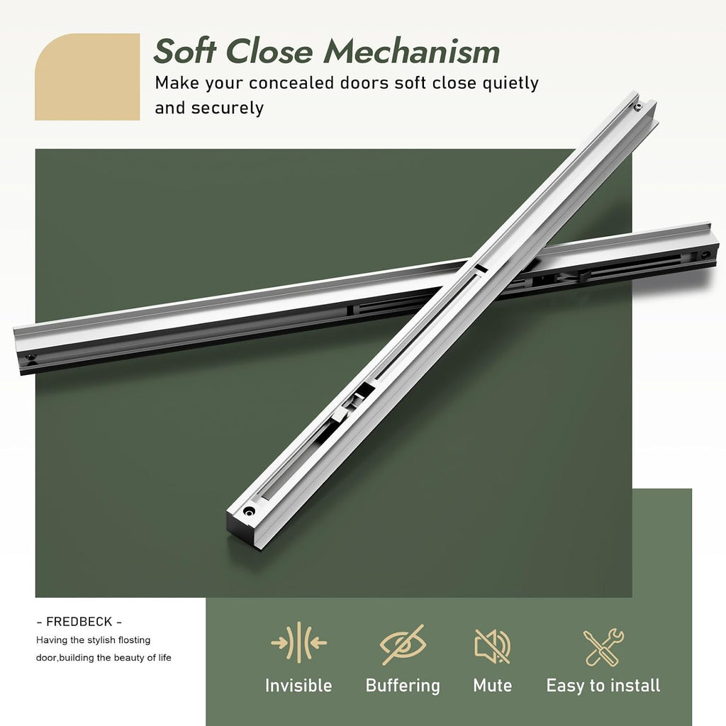 32"x86" Concealed Sliding Barn Door with Soft Close Hardware Kit, White Hidden Door for Opening 24"-28"x84"