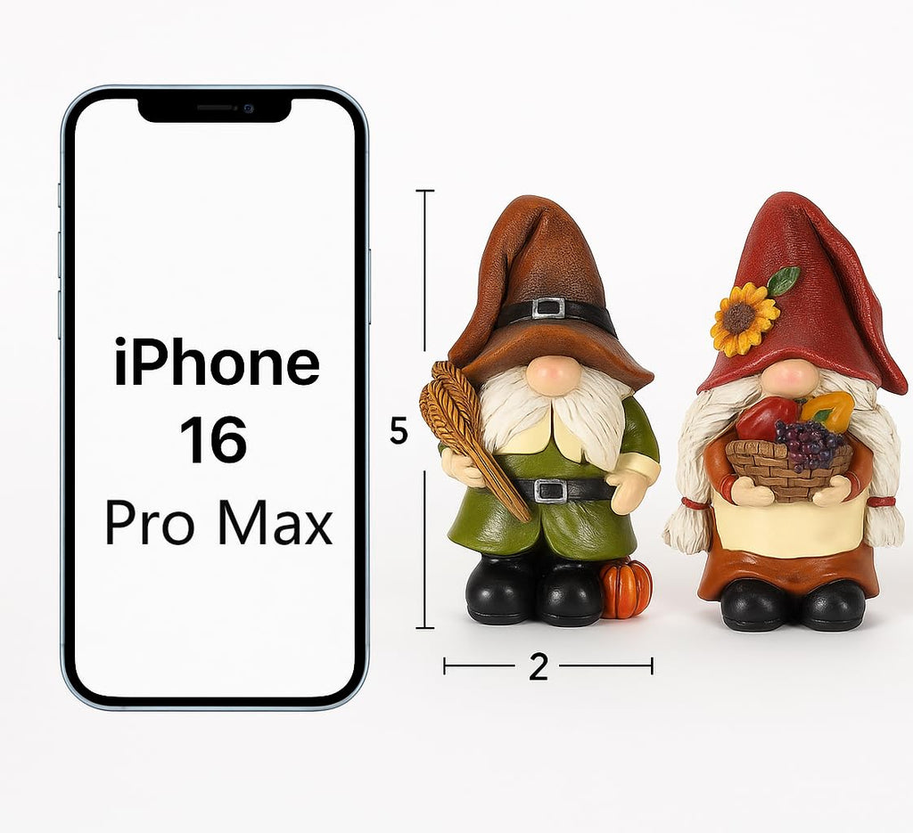Thanksgiving Decorations Fall Figurines - 2 Pack Resin Harvest Figurines with Pumpkins, Wheat & Basket, Autumn Home
