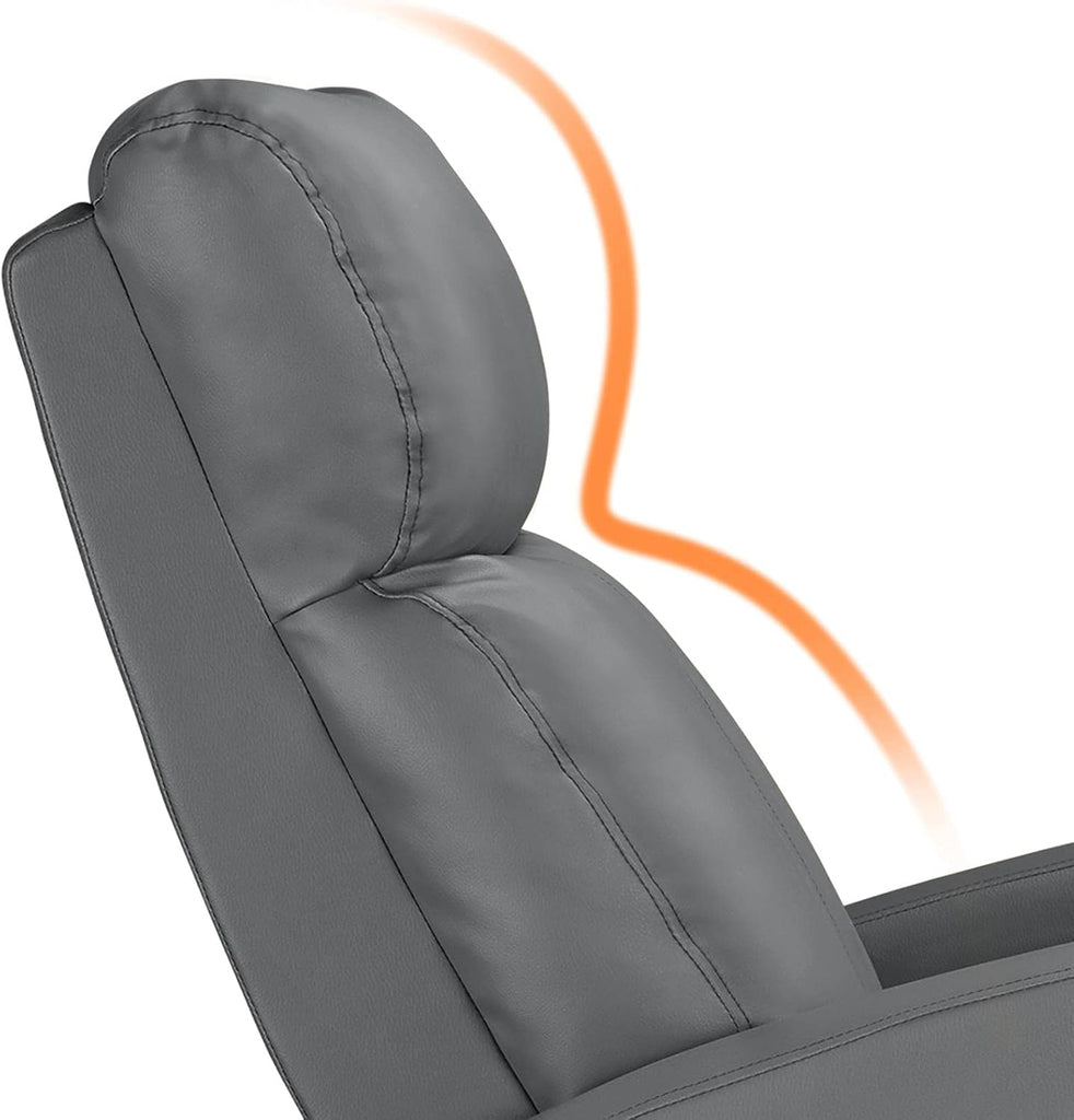 Padded Seat Recliner Chair Set of 2 Single Sofa Recliner for Living Room PU Leather Upholstered Reclining Chair Home