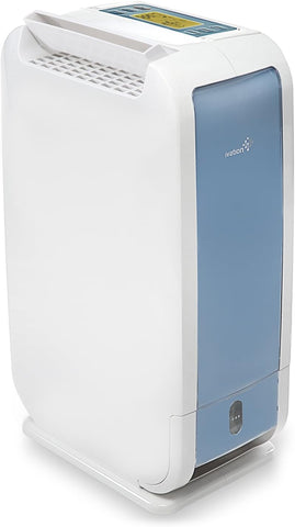 13-Pint Small-Area Desiccant Dehumidifier Compact and Quiet - With Continuous Drain Hose for Smaller Spaces, Bathroom