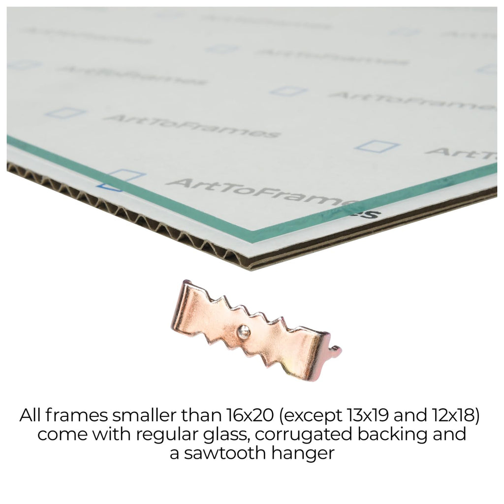 10x19 Inch Gold Picture Frame, This 1.2500 Inch Custom Poster Frame is Muted Prosecco Gold - Comes with Glass and