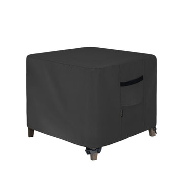 Patio Ottoman Cover, 32L x 32W x 17H inch, Black