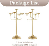 Candelabratick Holders for Taper Pillars - 27 inch Metal Candle Holder