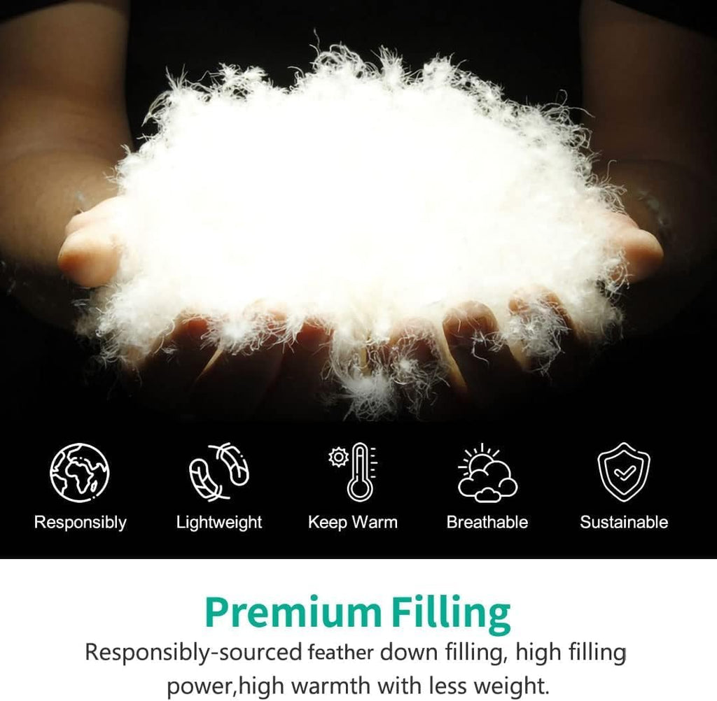 All Season Down Feather Fibers Comforter King