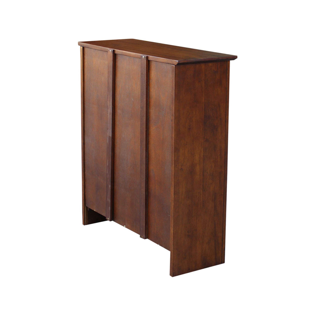 Solid Wood Bookcase 36 in. High, Espresso