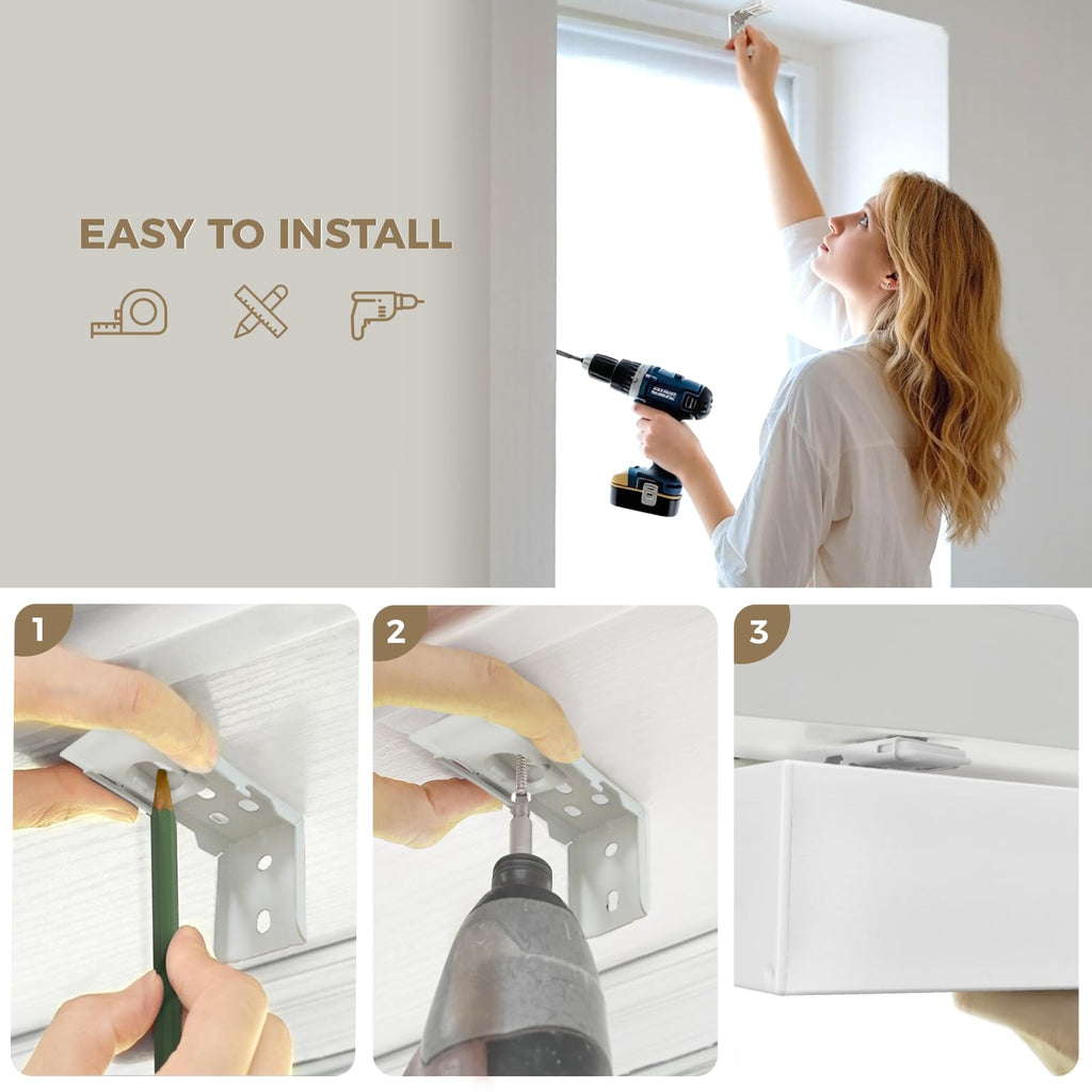 Blackout Smart Motorized Blinds with Remote