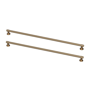 2 Pack Champagne Bronze Gold Cabinet Handles 18 inch (457mm) Kitchen Cabinet Handles and Drawer Pulls for Cupboards