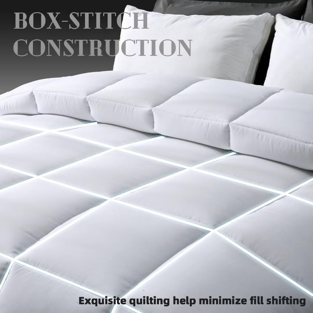 Comforters Queen Size, White Duvet Insert, Lightweight Quilt