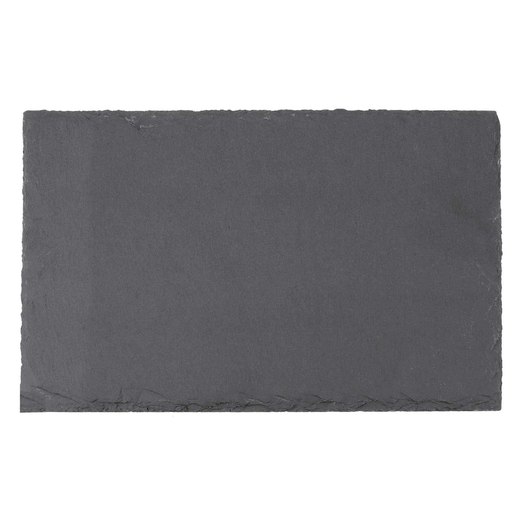 12 Pack 9 x 6 Inch Black Slate Cheese Board, Slate Stone Serving Tray Slate Plates for Food, Sushi, Steak