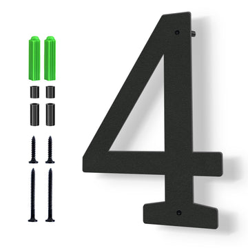 20" Stainless Steel Floating House Numbers, Metal House Numbers for Outside, Modern Address Number, Black Door Number