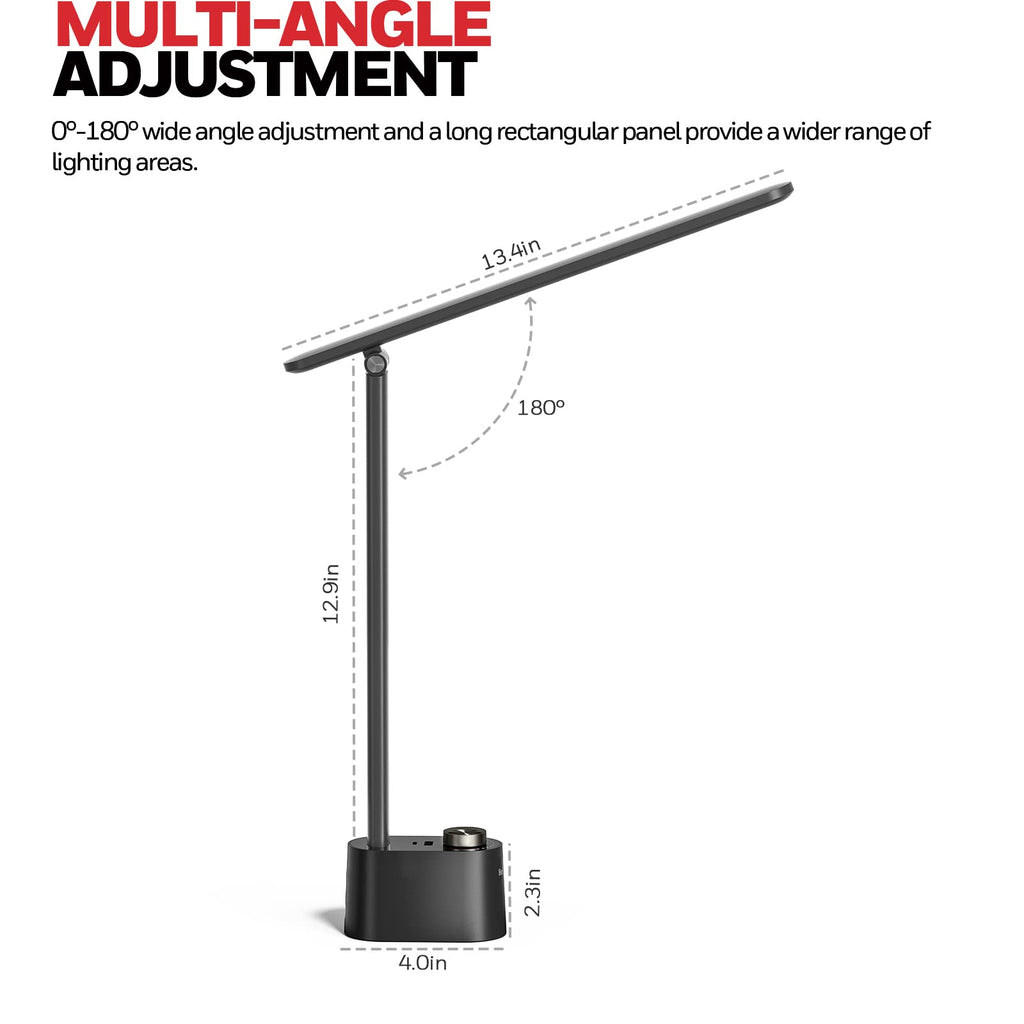 H01 Pro LED Desk Lamp, Foldable Desk Light Eye-Caring