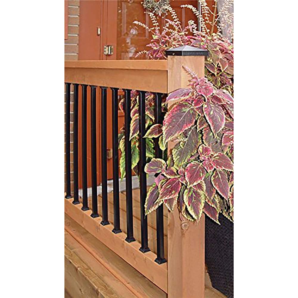 Baluster 3/4" Square x 26" Long, Powder Coated Black - SQPS26 (10 pcs)