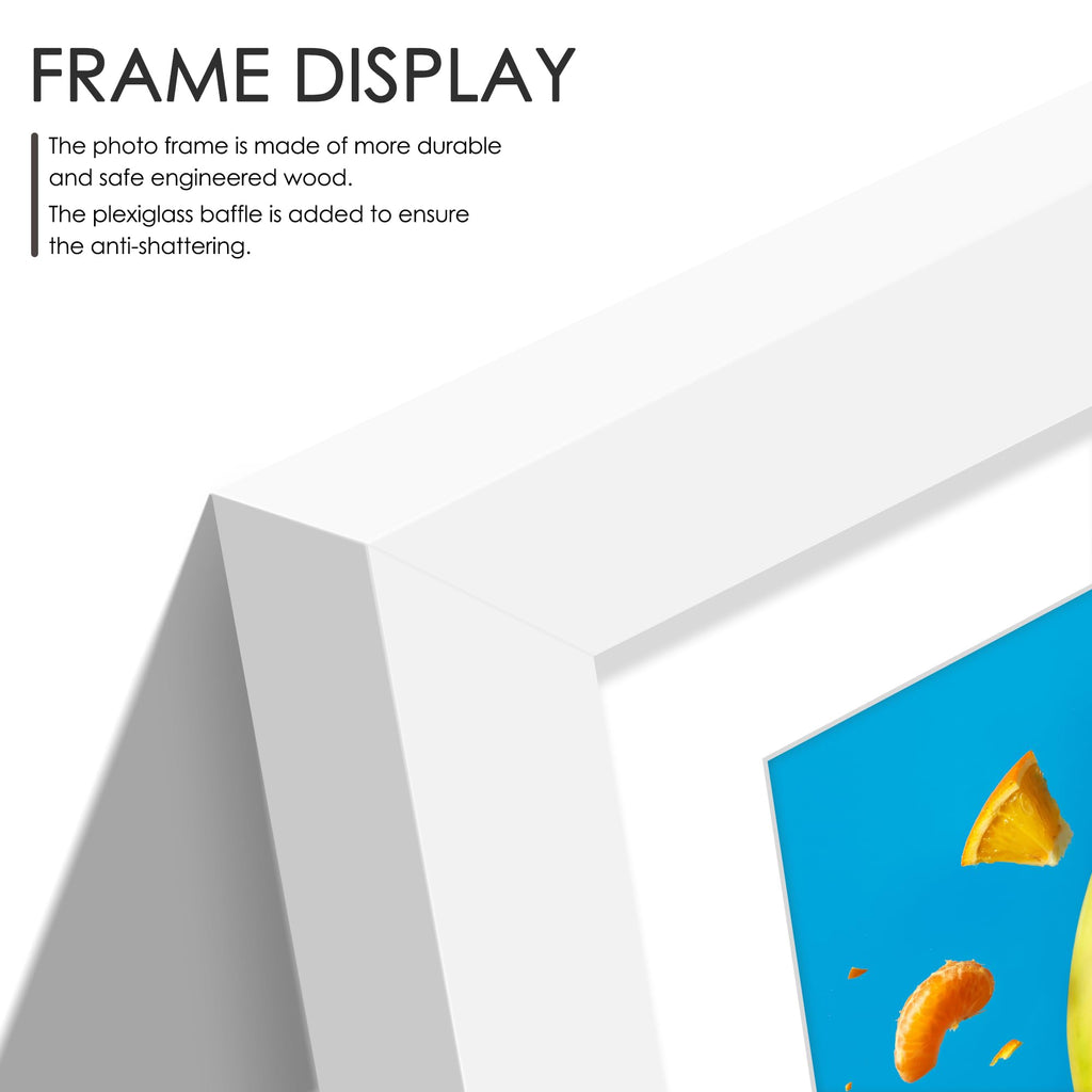 14x26 Collage Frame For 12 4x6 Photos White