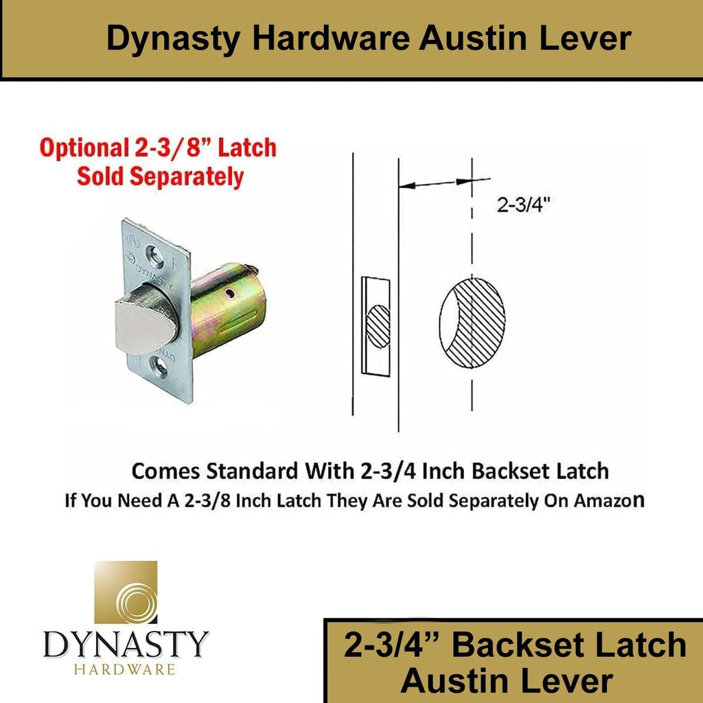 Passage Door Lever Lockset, ADA Compliant, Light Duty Non-Locking Handle or Closet Use, Satin Chrome Finish