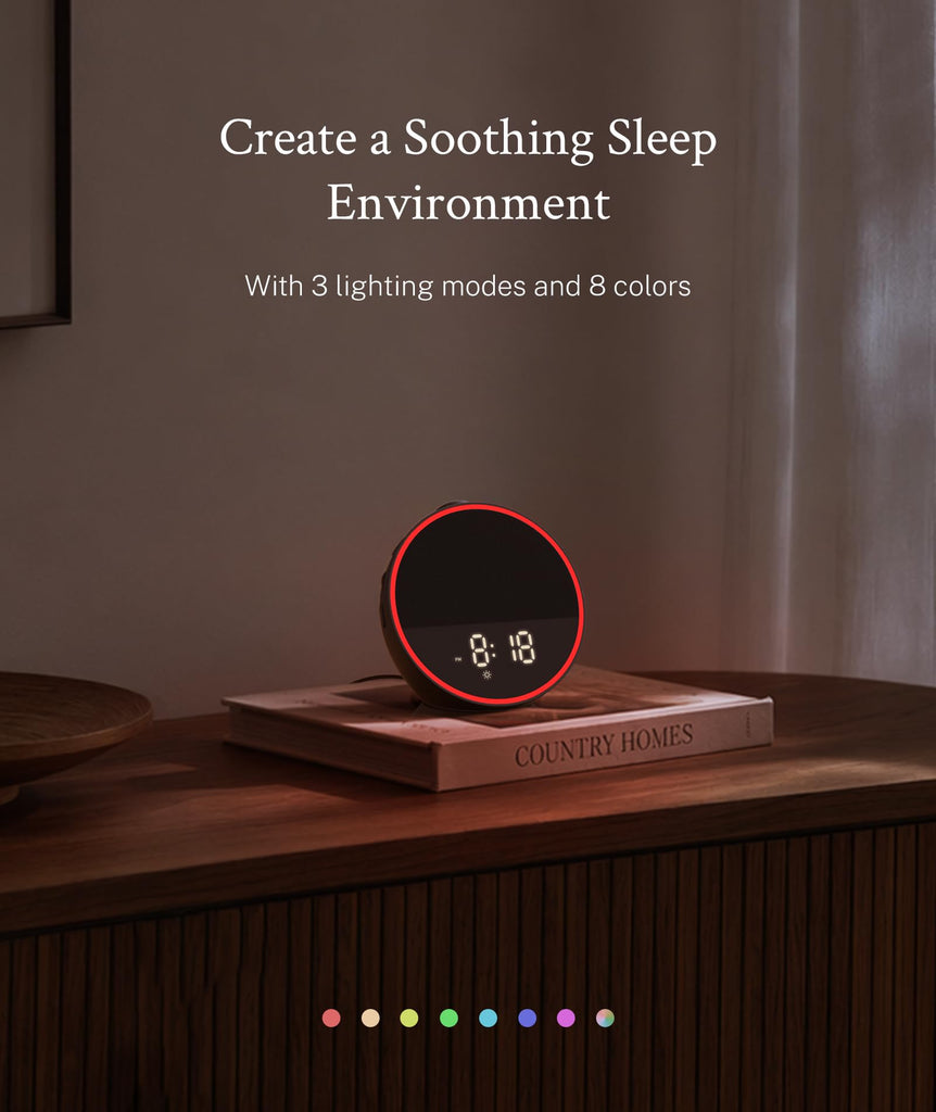Sound Machine for Sleep, Alarm Clock, Night Light, Sleep Routine
